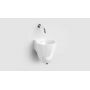 Umywalka 31.5x27 cm okrągła ścienna biała CL0303061 Clou Flush zdj.4