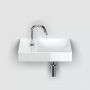 Umywalka 38x19 cm prostokątna ścienna-nablatowa biała CL030316101L Clou Vale zdj.4