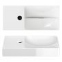 Umywalka 45x19 cm prostokątna ścienna-nablatowa biała CL030316201L Clou Vale zdj.3