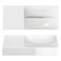 Umywalka 45x19 cm prostokątna ścienna-nablatowa biała CL0303162L Clou Vale zdj.3