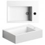 Umywalka 42.5x29 cm prostokątna ścienna-nablatowa biała CL0303220 Clou Flush zdj.4
