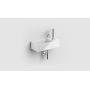 Umywalka 35x18 cm prostokątna ścienna-nablatowa biała CL030343001 Clou New Flush zdj.3