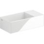 Umywalka 35x18 cm prostokątna ścienna-nablatowa biała CL0303430 Clou New Flush zdj.1