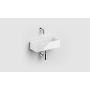Umywalka 38x18 cm prostokątna ścienna-nablatowa biała CL0303431 Clou New Flush zdj.3