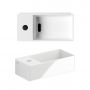 Umywalka 35x18 cm prostokątna ścienna-nablatowa biała CL030343201 Clou New Flush zdj.4