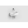 Umywalka 35x18 cm prostokątna ścienna-nablatowa biała CL0303432 Clou New Flush zdj.3