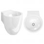 Umywalka 31.5x27 cm okrągła ścienna biała CL0308061 Clou Flush zdj.3