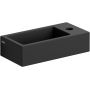 Umywalka 36x18 cm prostokątna ścienna-nablatowa czarna CL0312030 Clou New Flush zdj.1