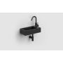 Umywalka 36x18 cm prostokątna ścienna-nablatowa czarna CL0312030 Clou New Flush zdj.3