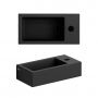 Umywalka 36x18 cm prostokątna ścienna-nablatowa czarna CL0312030 Clou New Flush zdj.4