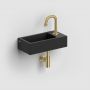 Umywalka 36x18 cm prostokątna ścienna-nablatowa czarna CL0312030 Clou New Flush zdj.7