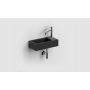 Umywalka 36x18 cm prostokątna ścienna-nablatowa czarna CL0312030 Clou New Flush zdj.8