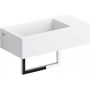 Umywalka 36x18 cm prostokątna ścienna-nablatowa biała CL031303102 Clou Flush zdj.1