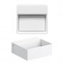 Umywalka 28x27 cm prostokątna ścienna-nablatowa biała CL031341002 Clou New Flush zdj.3
