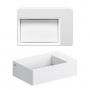 Umywalka 35.5x24.5 cm prostokątna ścienna-nablatowa biała CL031342002 Clou New Flush zdj.3