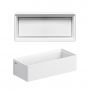 Umywalka 38x18 cm prostokątna ścienna-nablatowa biała CL031343102 Clou New Flush zdj.4