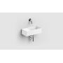 Umywalka 35x18 cm prostokątna ścienna-nablatowa biała CL0313432 Clou New Flush zdj.6