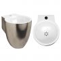 Umywalka 31.5x27 cm okrągła ścienna biała CL0314060 Clou Flush zdj.4
