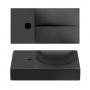 Umywalka 38x19 cm prostokątna ścienna-nablatowa czarna CL033016101L Clou Vale zdj.3