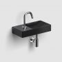 Umywalka 38x19 cm prostokątna ścienna-nablatowa czarna CL033016101L Clou Vale zdj.5