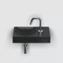 Umywalka 38x19 cm prostokątna ścienna-nablatowa czarna CL033016101R Clou Vale zdj.4