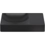 Umywalka 38x19 cm prostokątna ścienna-nablatowa czarna CL0330161R Clou Vale zdj.1