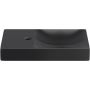 Umywalka 45x19 cm prostokątna ścienna-nablatowa czarna CL033016201L Clou Vale zdj.1