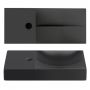 Umywalka 45x19 cm prostokątna ścienna-nablatowa czarna CL033016201L Clou Vale zdj.3