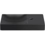 Umywalka 45x19 cm prostokątna ścienna-nablatowa czarna CL033016201R Clou Vale zdj.1