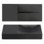 Umywalka 45x19 cm prostokątna ścienna-nablatowa czarna CL0330162L Clou Vale zdj.3