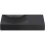 Umywalka 45x19 cm prostokątna ścienna-nablatowa czarna CL0330162R Clou Vale zdj.1