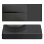 Umywalka 45x19 cm prostokątna ścienna-nablatowa czarna CL0330162R Clou Vale zdj.3