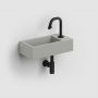Umywalka 36x18 cm prostokątna ścienna-nablatowa szary/kamień CL0332030 Clou Flush zdj.12