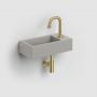 Umywalka 36x18 cm prostokątna ścienna-nablatowa szary/kamień CL0332030 Clou Flush zdj.13