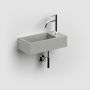 Umywalka 36x18 cm prostokątna ścienna-nablatowa szary/kamień CL0332030 Clou Flush zdj.14