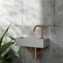 Umywalka 36x18 cm prostokątna ścienna-nablatowa szary/kamień CL0332030 Clou Flush zdj.5