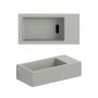 Umywalka 36x18 cm prostokątna ścienna-nablatowa szary/kamień CL0332031 Clou Flush zdj.3