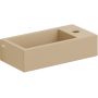 Umywalka 36x18 cm prostokątna ścienna-nablatowa brąz/beż CL0334030 Clou Flush zdj.1