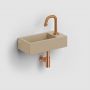 Umywalka 36x18 cm prostokątna ścienna-nablatowa brąz/beż CL0334030 Clou Flush zdj.4