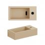 Umywalka 36x18 cm prostokątna ścienna-nablatowa brąz/beż CL0334030 Clou Flush zdj.3