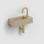 Umywalka 36x18 cm prostokątna ścienna-nablatowa brąz/beż CL0334030 Clou Flush zdj.5