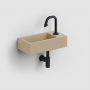 Umywalka 36x18 cm prostokątna ścienna-nablatowa brąz/beż CL0334030 Clou Flush zdj.6