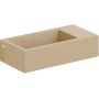 Umywalka 36x18 cm prostokątna ścienna-nablatowa brąz/beż CL0334031 Clou Flush zdj.1
