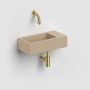 Umywalka 36x18 cm prostokątna ścienna-nablatowa brąz/beż CL0334031 Clou Flush zdj.4