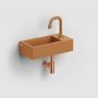Umywalka 36x18 cm prostokątna ścienna-nablatowa brąz/beż CL0336030 Clou Flush zdj.4