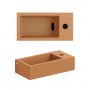 Umywalka 36x18 cm prostokątna ścienna-nablatowa brąz/beż CL0336030 Clou Flush zdj.3