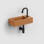 Umywalka 36x18 cm prostokątna ścienna-nablatowa brąz/beż CL0336030 Clou Flush zdj.6