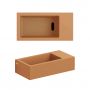 Umywalka 36x18 cm prostokątna ścienna-nablatowa brąz/beż CL0336031 Clou Flush zdj.3
