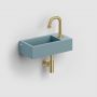 Umywalka 36x18 cm prostokątna ścienna-nablatowa niebieska CL0338030 Clou New Flush zdj.5