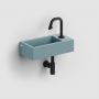 Umywalka 36x18 cm prostokątna ścienna-nablatowa niebieska CL0338030 Clou New Flush zdj.6